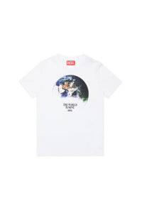 T-shirt à imprimé - Bianco