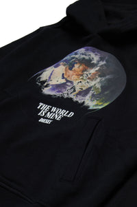 Loose-fitting hoodie - Nero