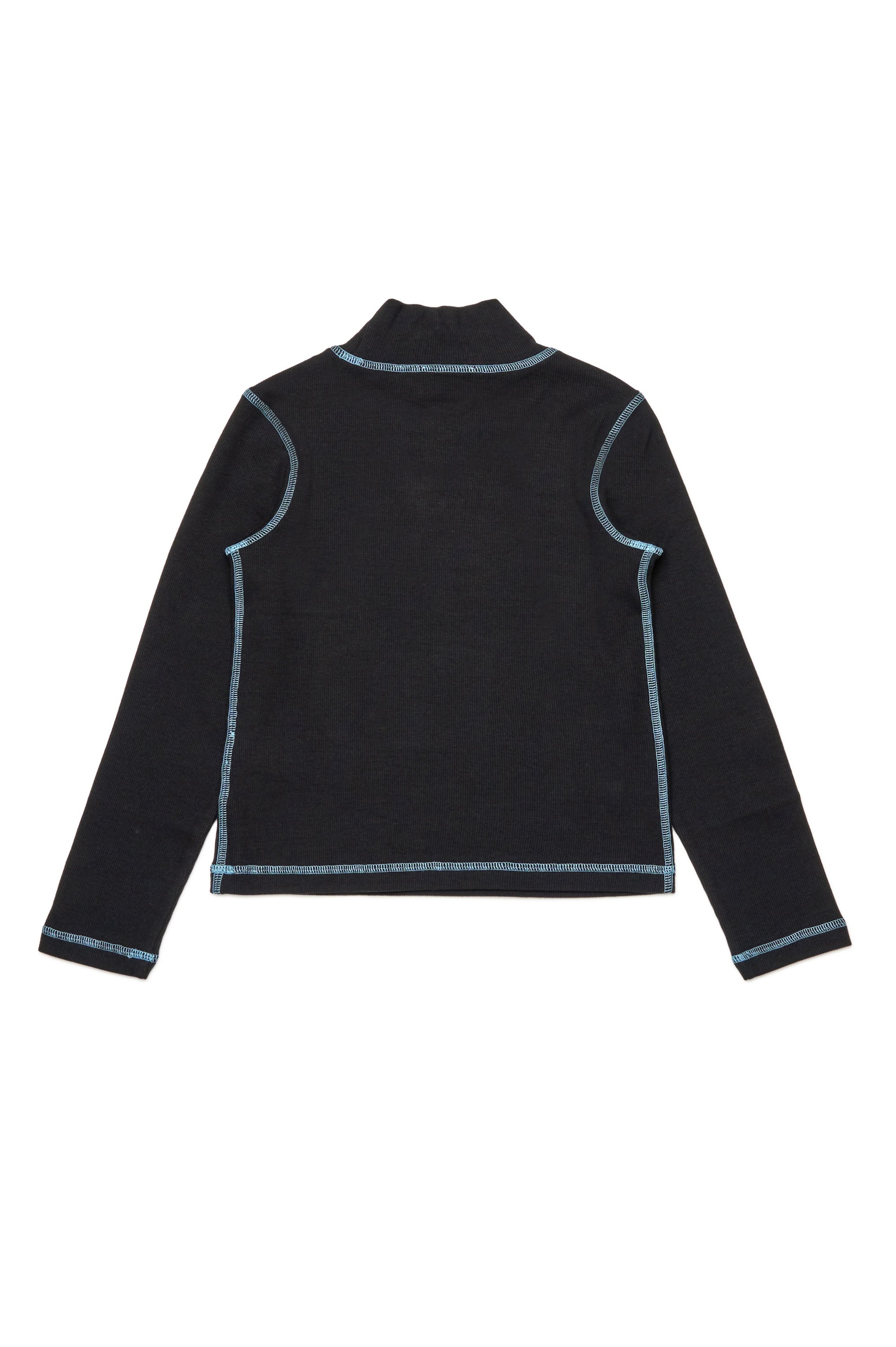Long-sleeved T-shirt with logo - Nero