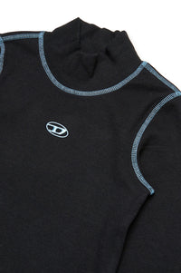 Long-sleeved T-shirt with logo - Nero