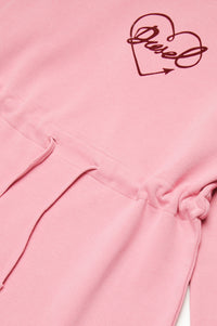 Robe évasée et côtelée - Rose