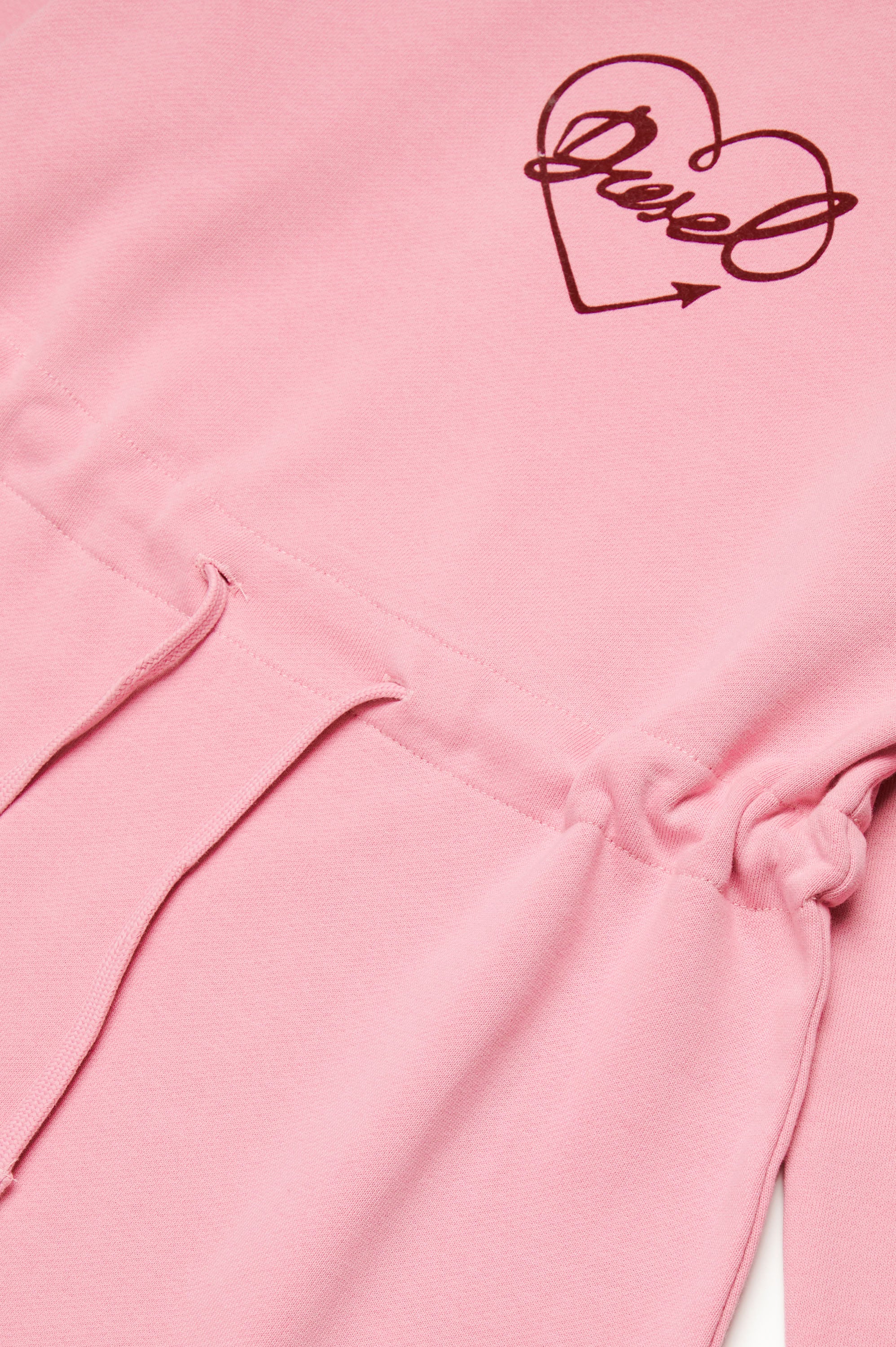 Robe évasée et côtelée - Rose