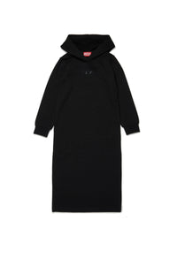 Hooded maxi dress - Nero