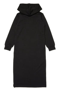 Hooded maxi dress - Nero