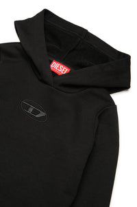 Hooded maxi dress - Nero