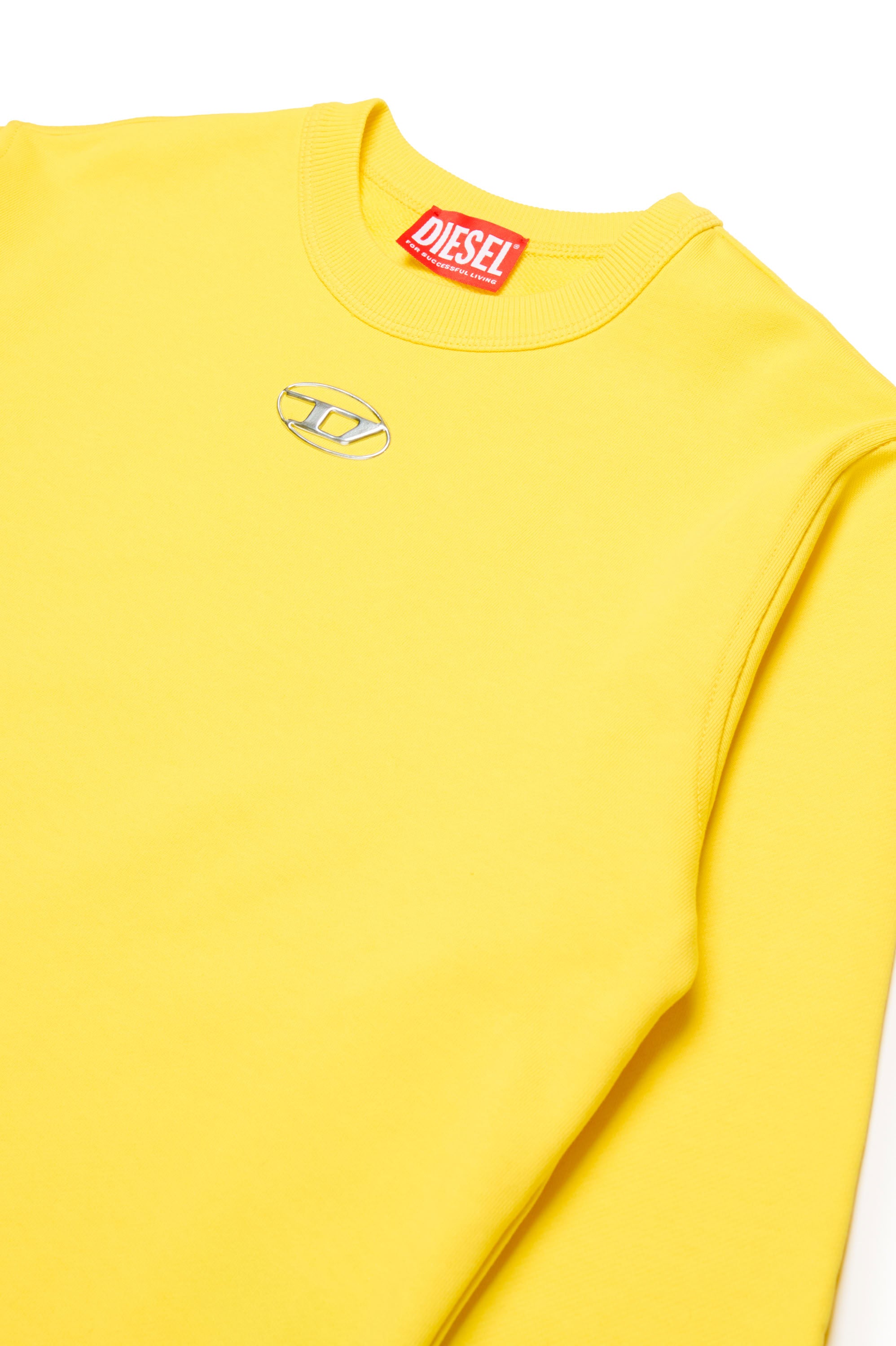 Sweatshirt with printed logo - Golden Yellow