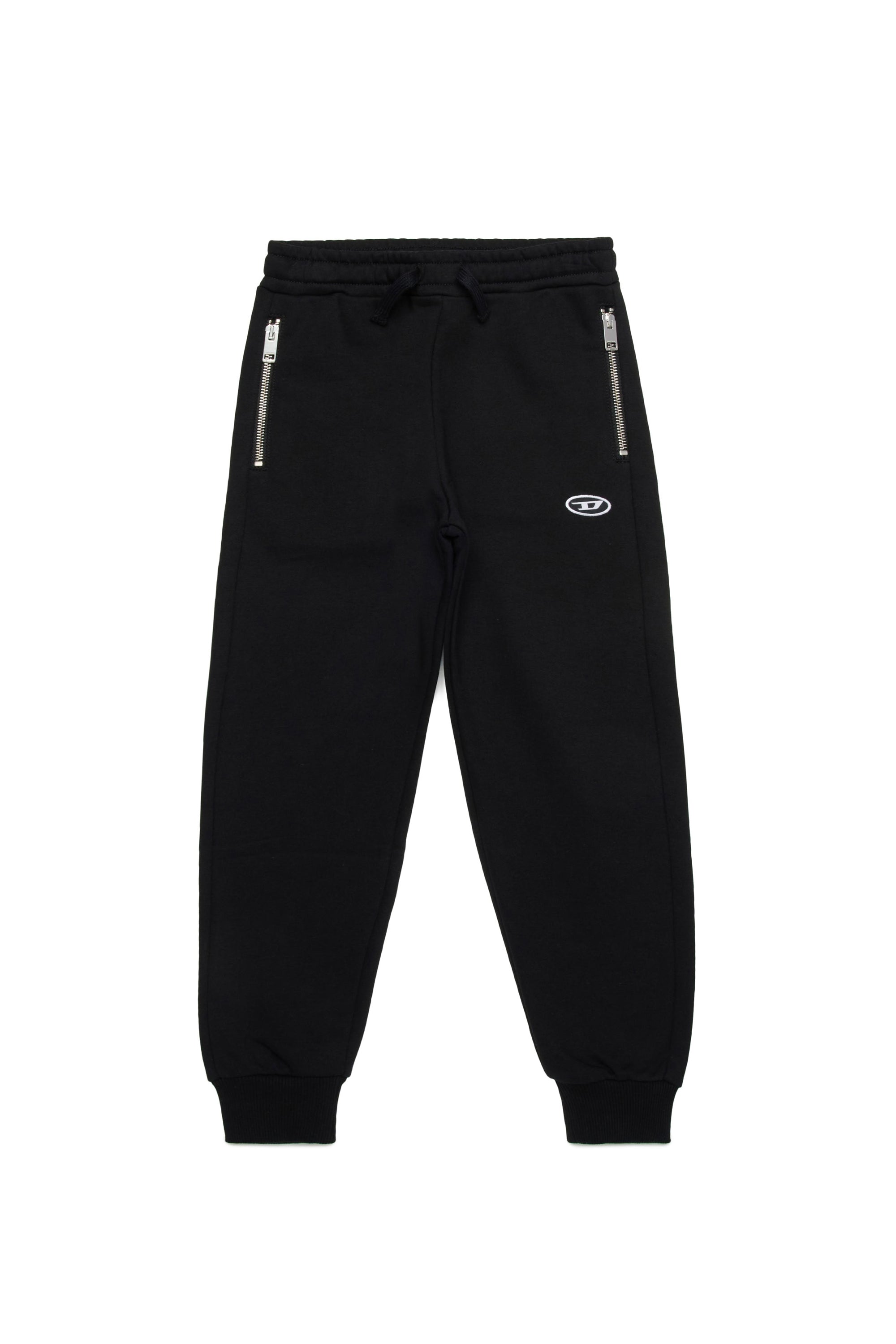 Pantalon de survêtement à zip et taille élastique - Nero