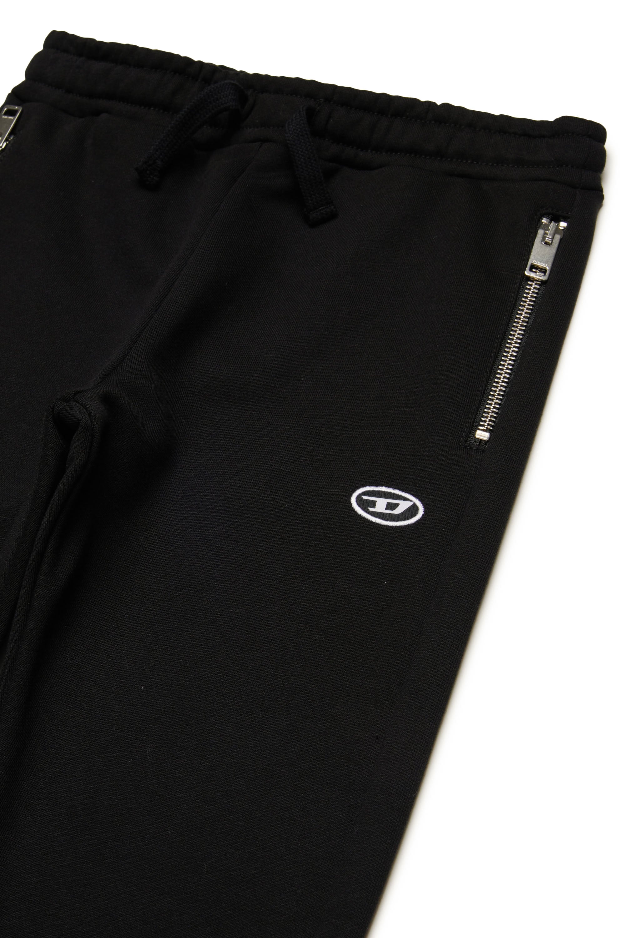 Pantalon de survêtement à zip et taille élastique - Nero