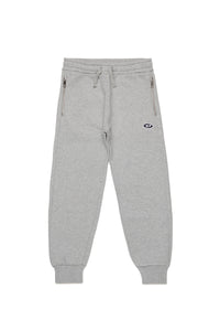 Pantalon de survêtement à zip et taille élastique - Grigio Melange Nuovo