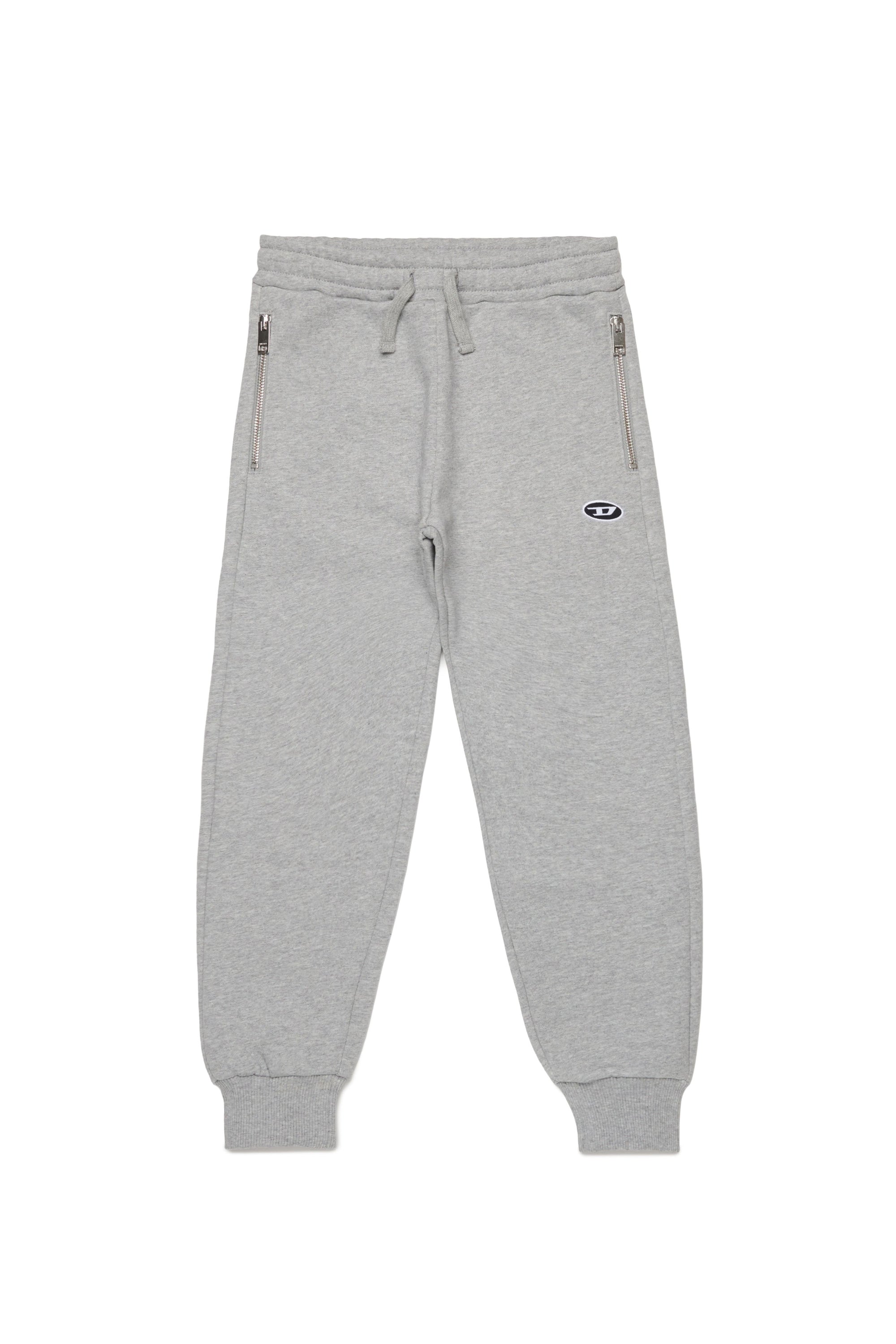 Pantalon de survêtement à zip et taille élastique - Grigio Melange Nuovo
