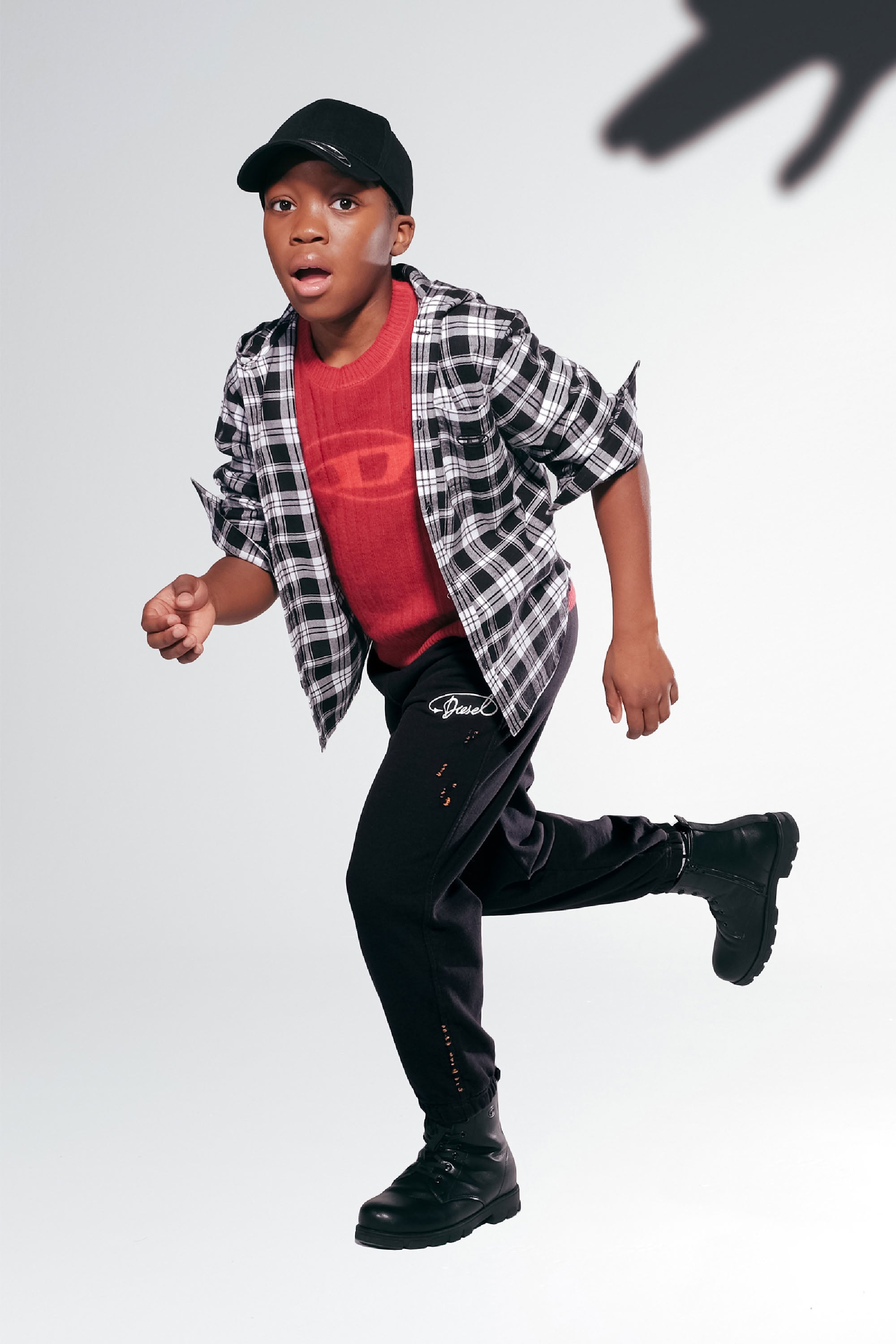 Check shirt - Nero