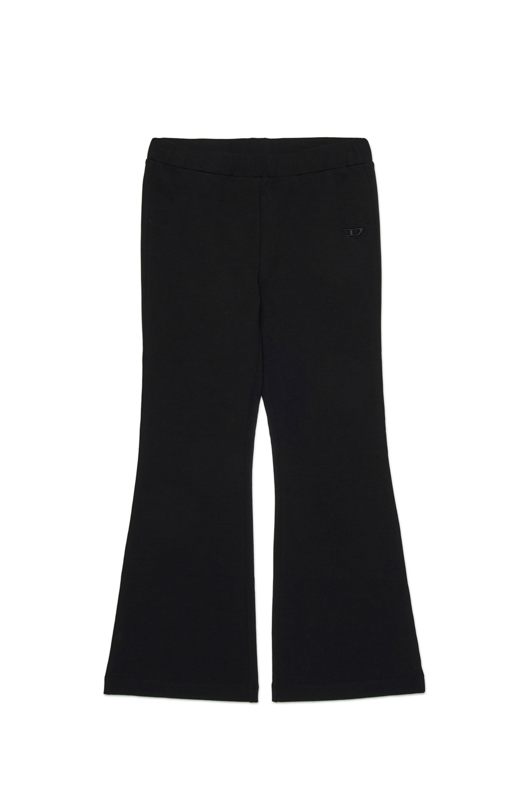 Pantalon évasé à taille élastique - Nero