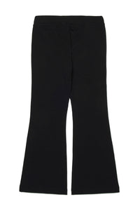 Pantalon évasé à taille élastique - Nero