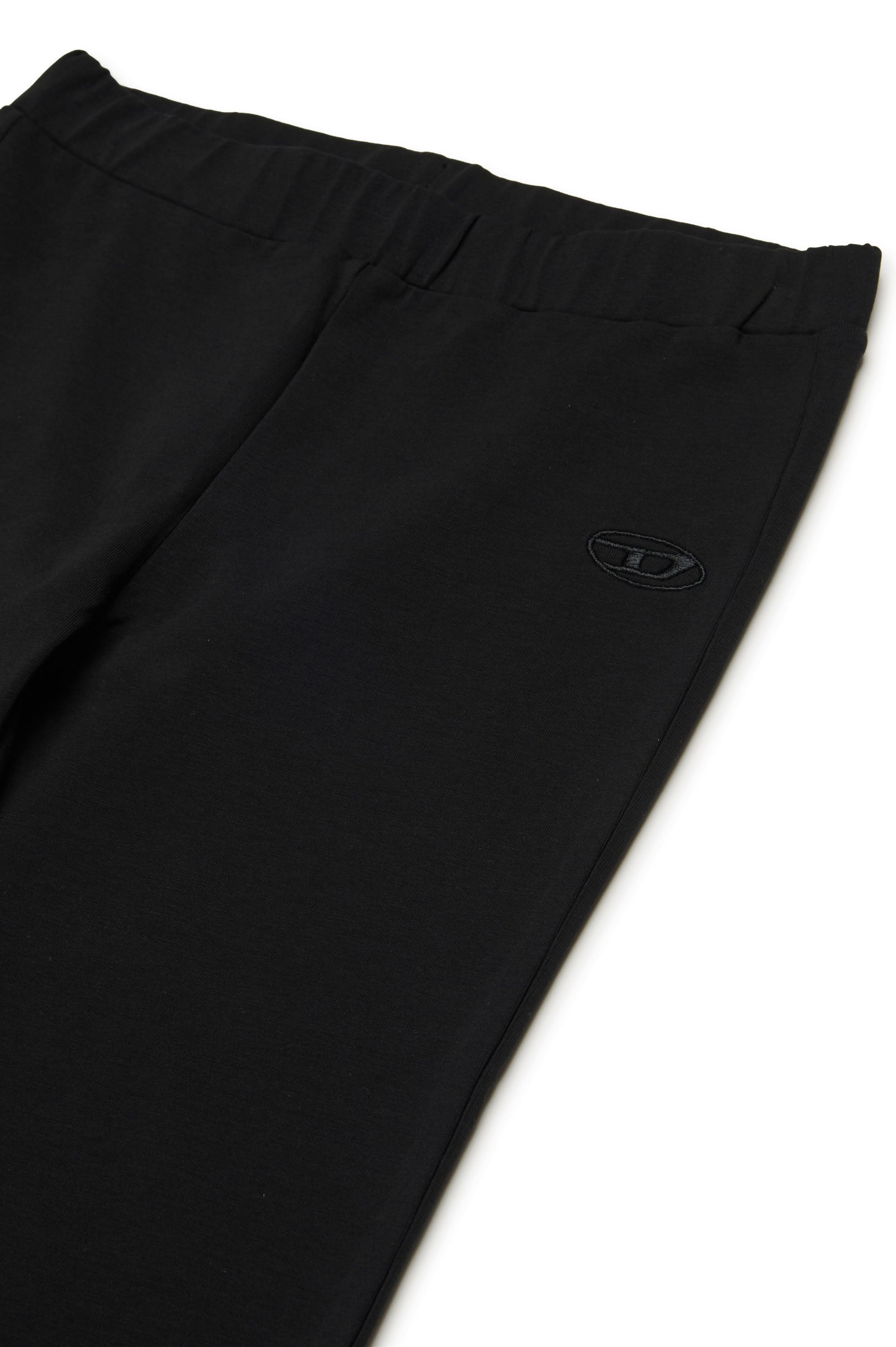 Pantalon évasé à taille élastique - Nero