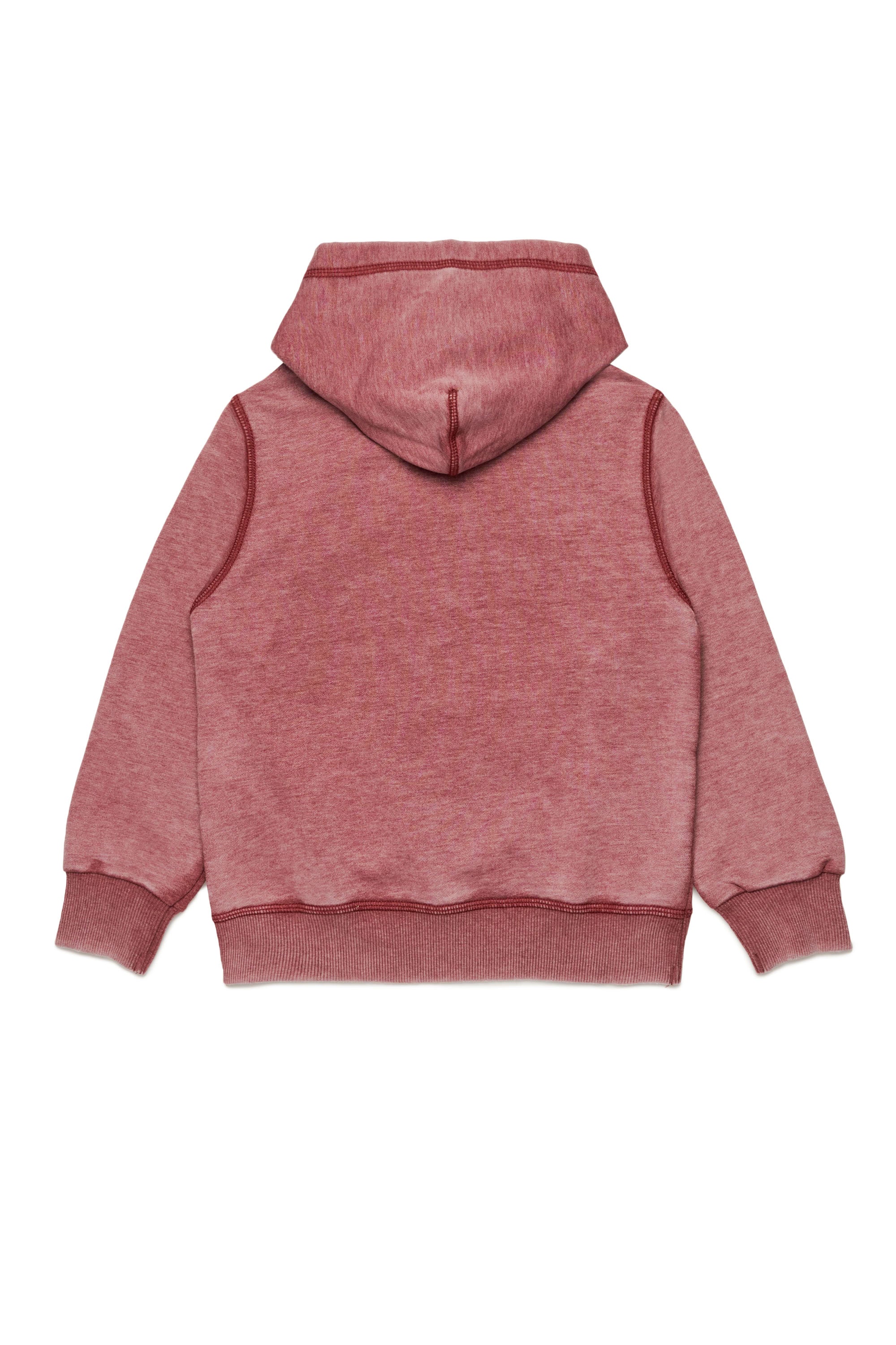 Hoodie with printed logo - New Red