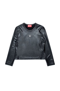 T-shirt à manches longues avec logo - Nero