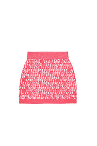 Jacquard print skirt - Pink Doll