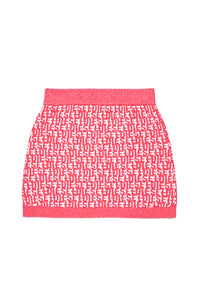 Jacquard print skirt - Pink Doll