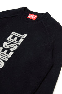 Pull avec logo en laine - Nero