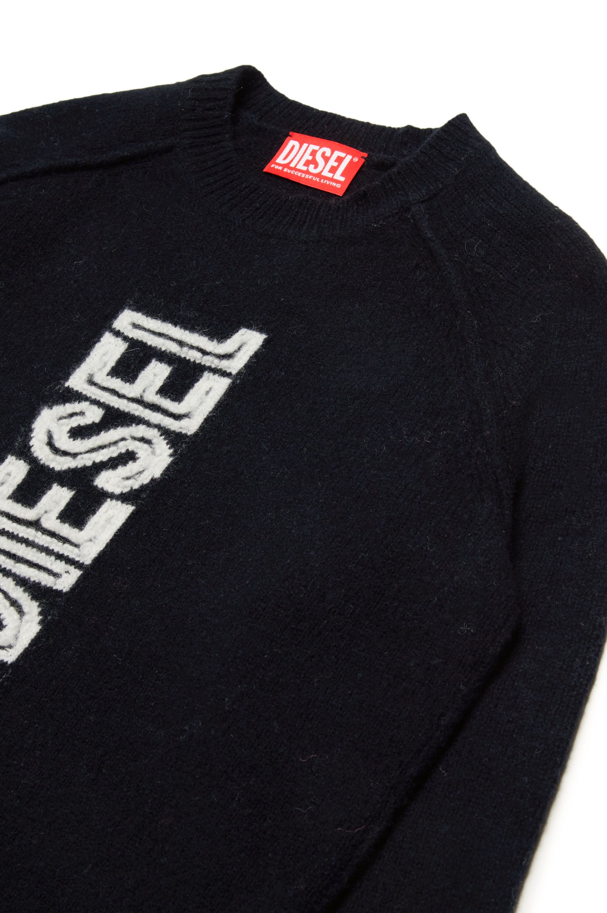 Pull avec logo en laine - Nero