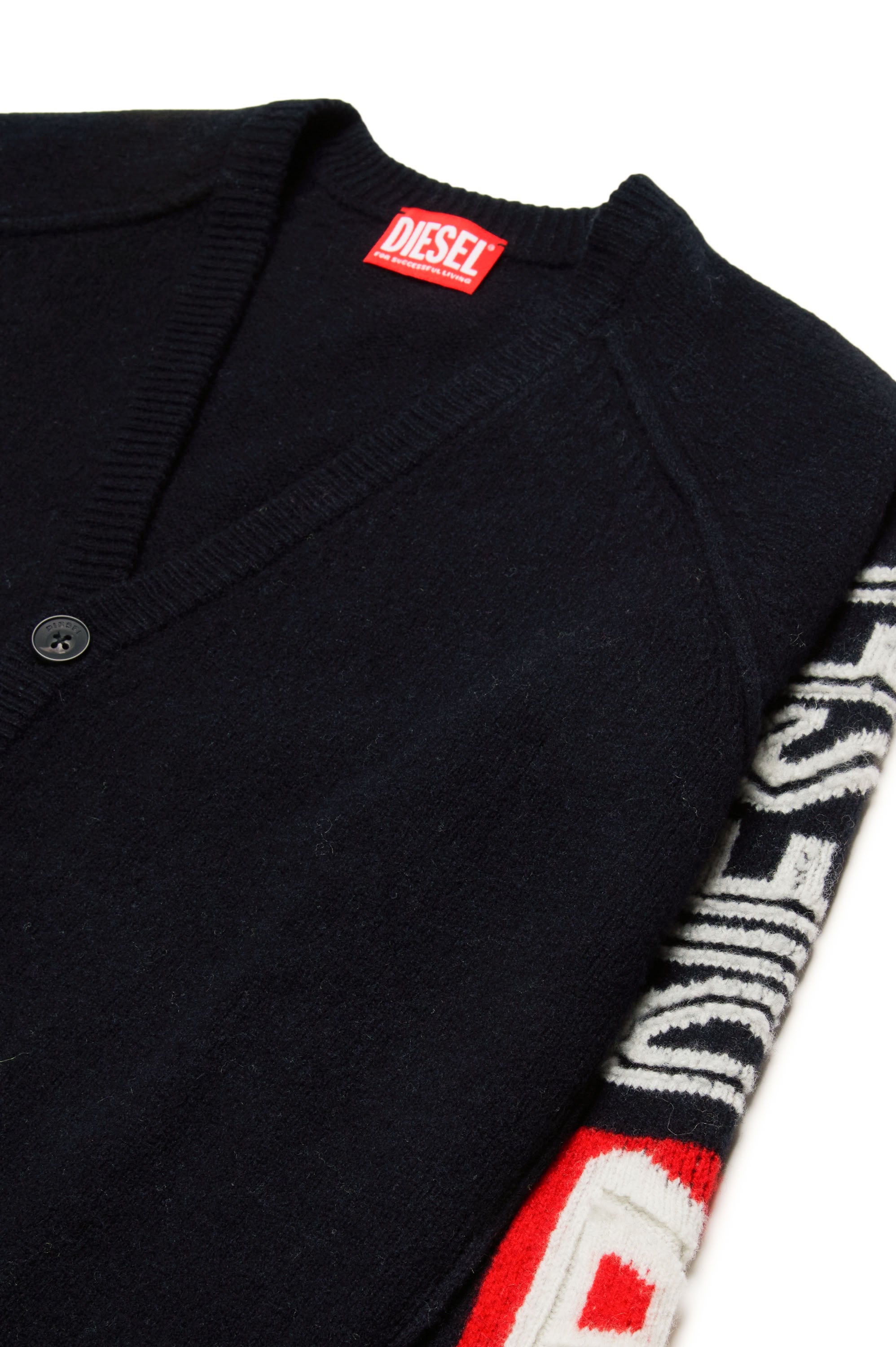 Cardigan à boutons en laine - Nero