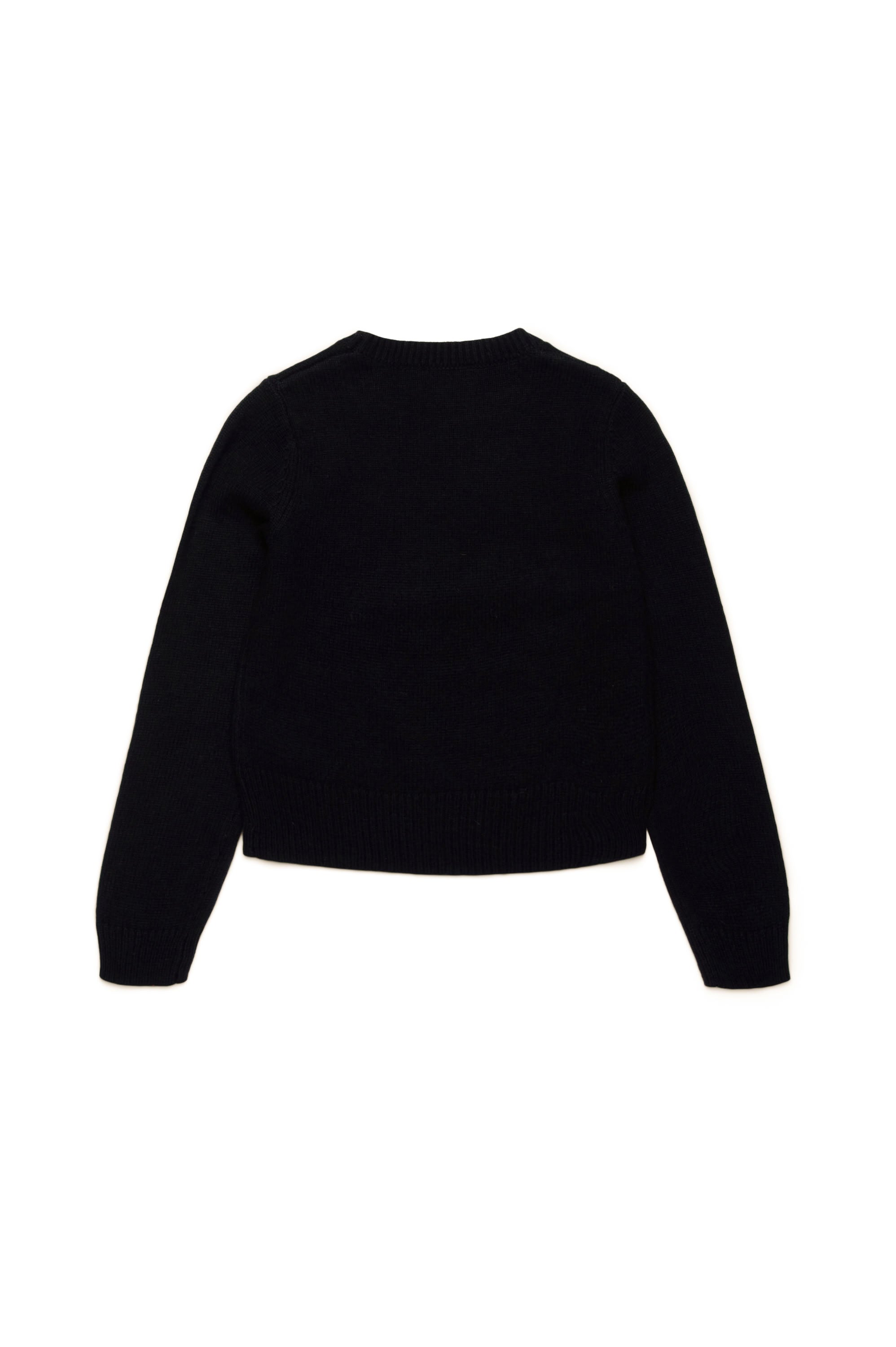 Cardigan avec logo en maille - Nero