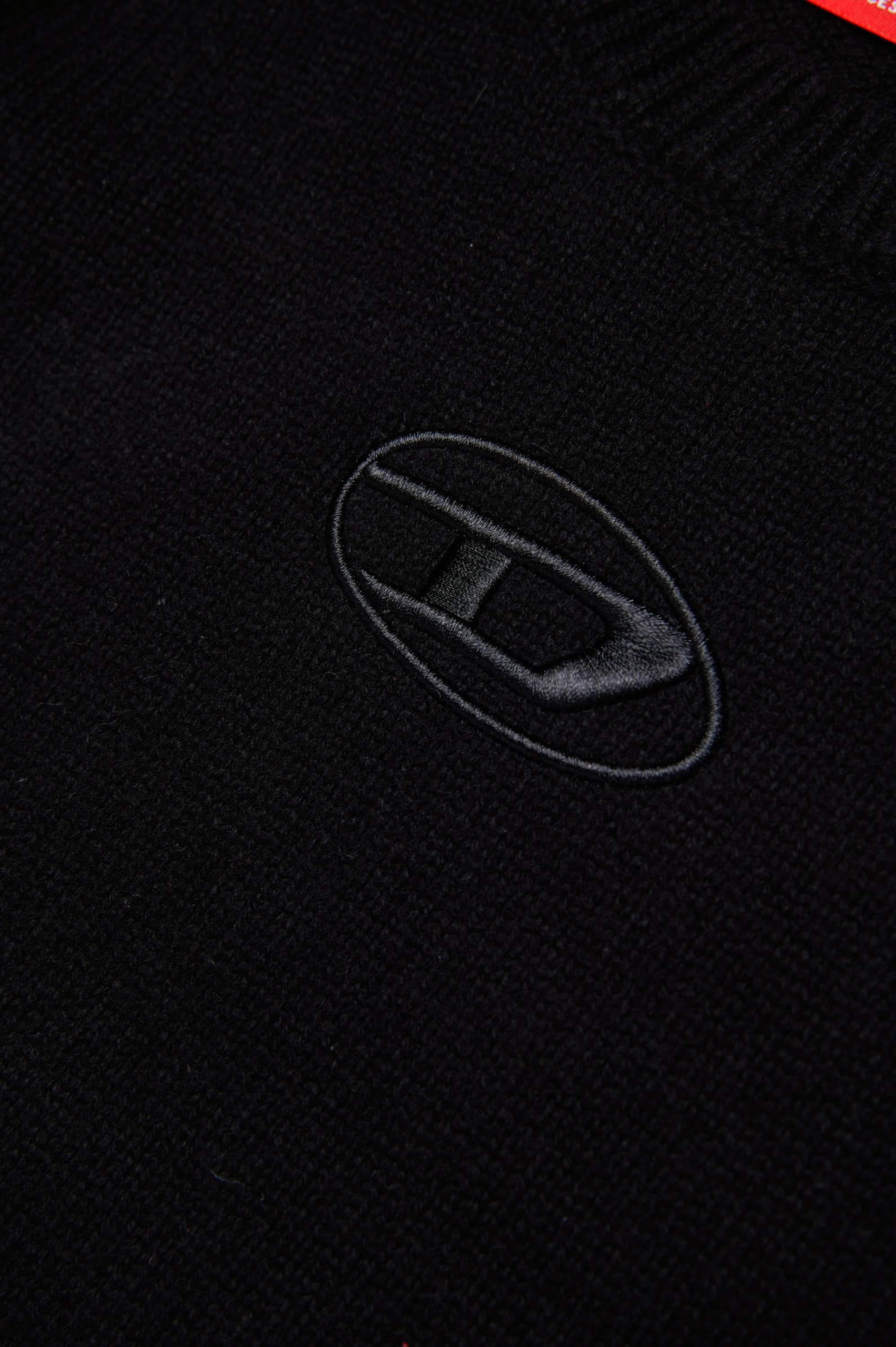 Cardigan avec logo en maille - Nero