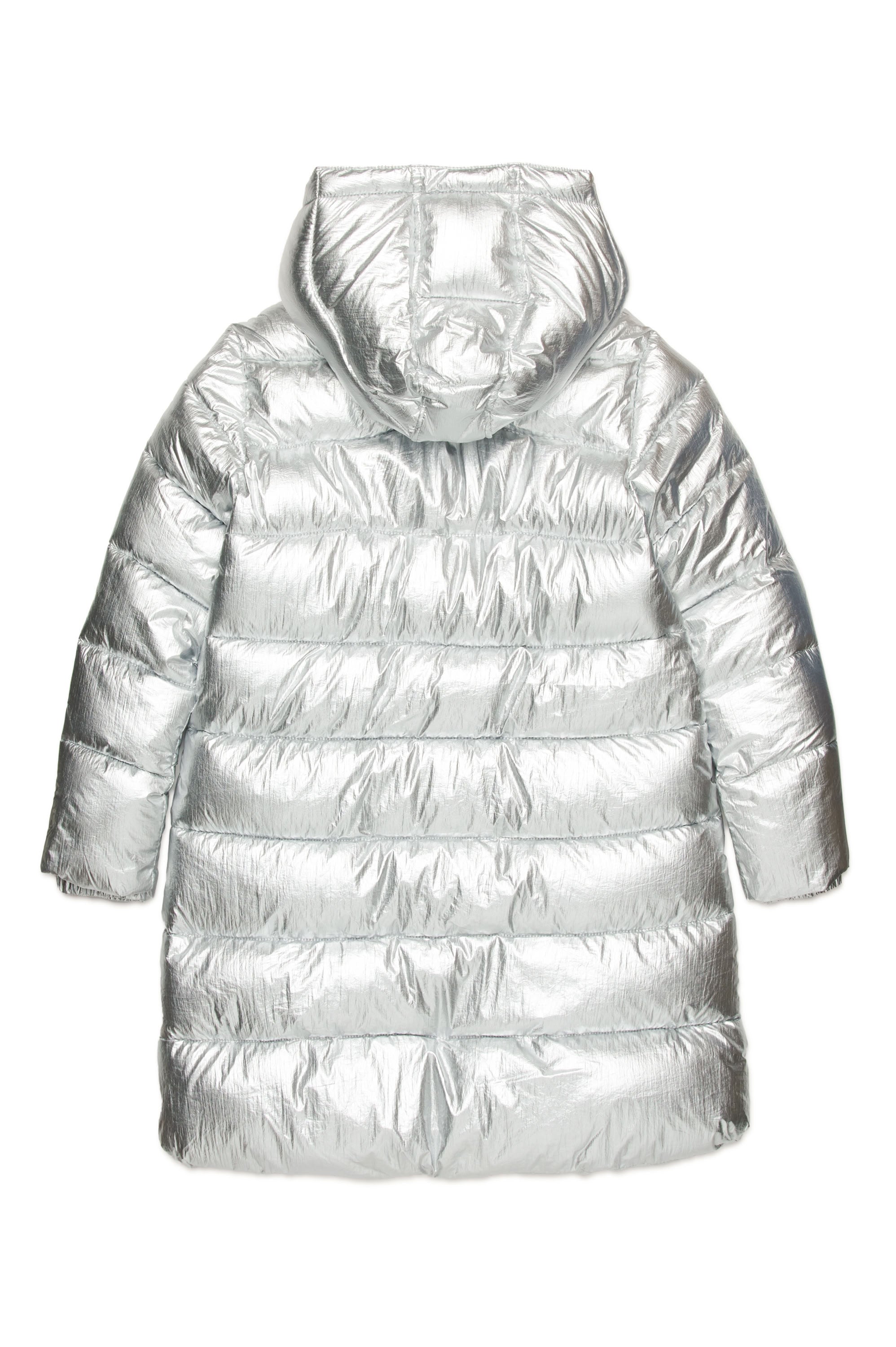 Hooded jacket - Shiny Silver