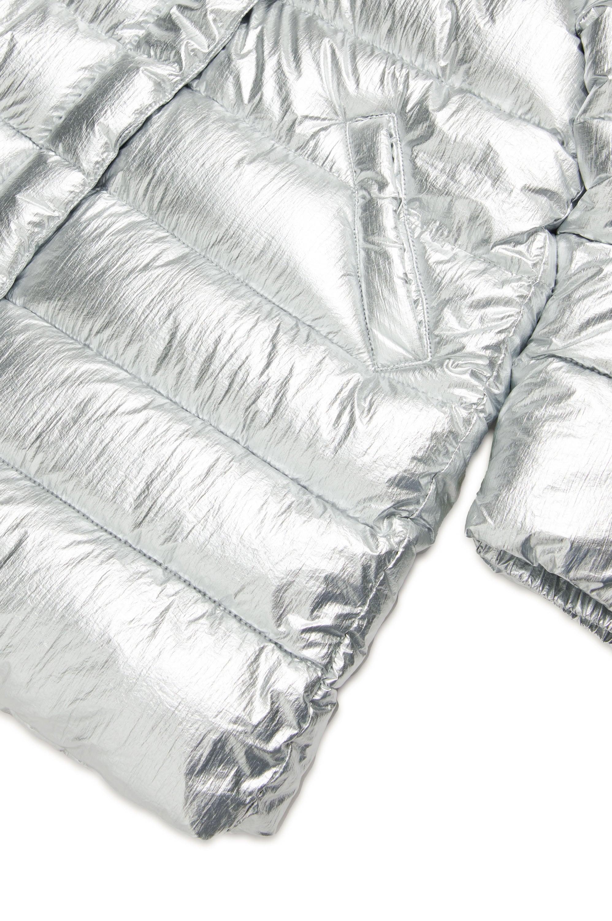 Hooded jacket - Shiny Silver
