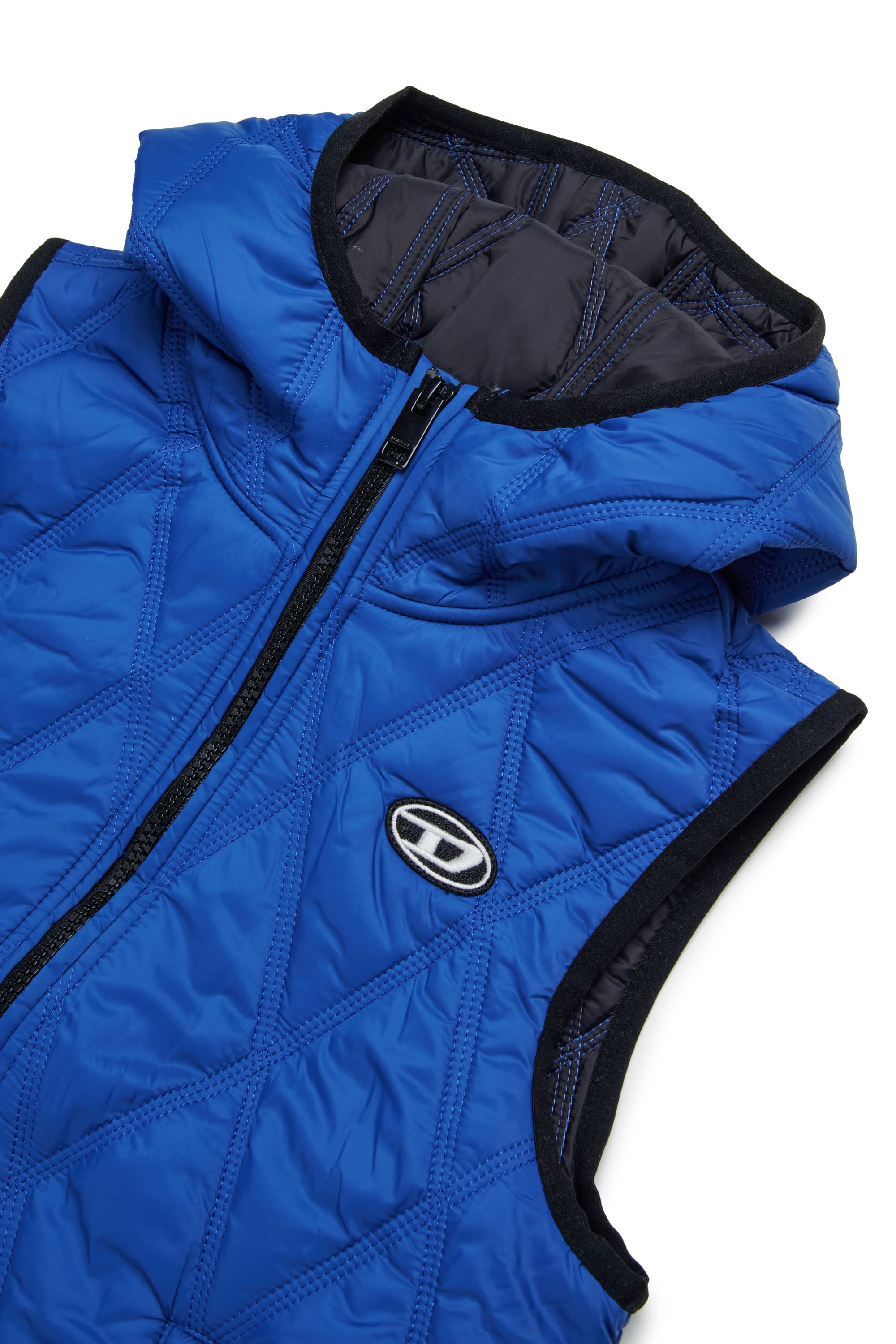 Sleeveless quilted down jacket - New Bluette