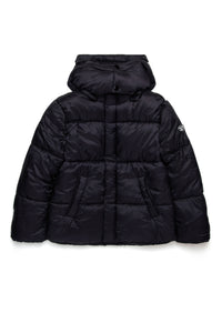 Short hooded jacket - Nero