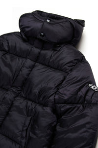 Short hooded jacket - Nero