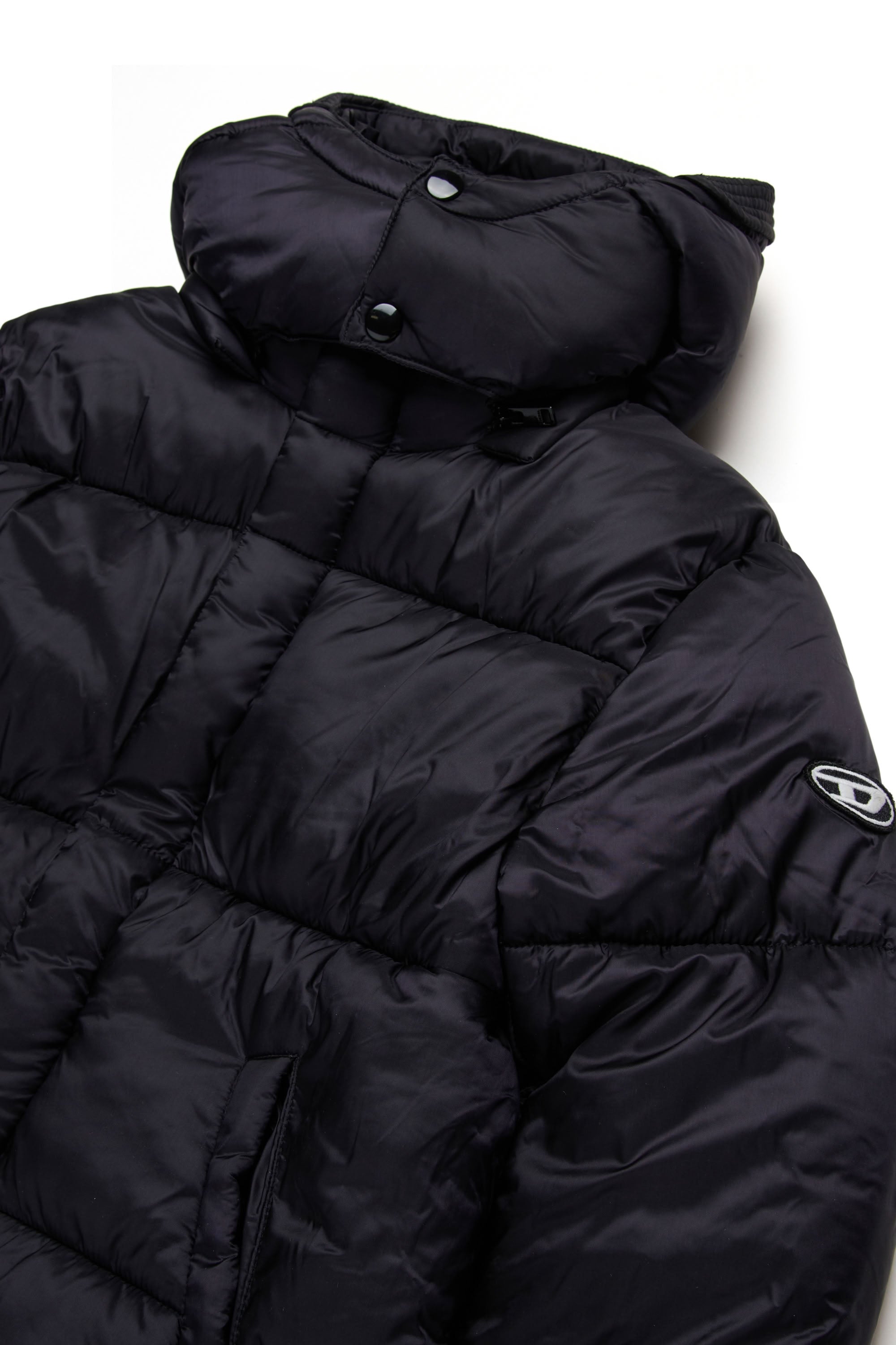 Short hooded jacket - Nero