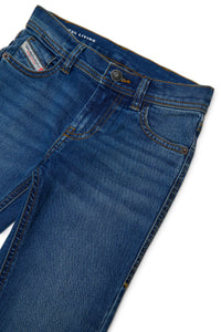 Pantalon délavé en denim - Denim