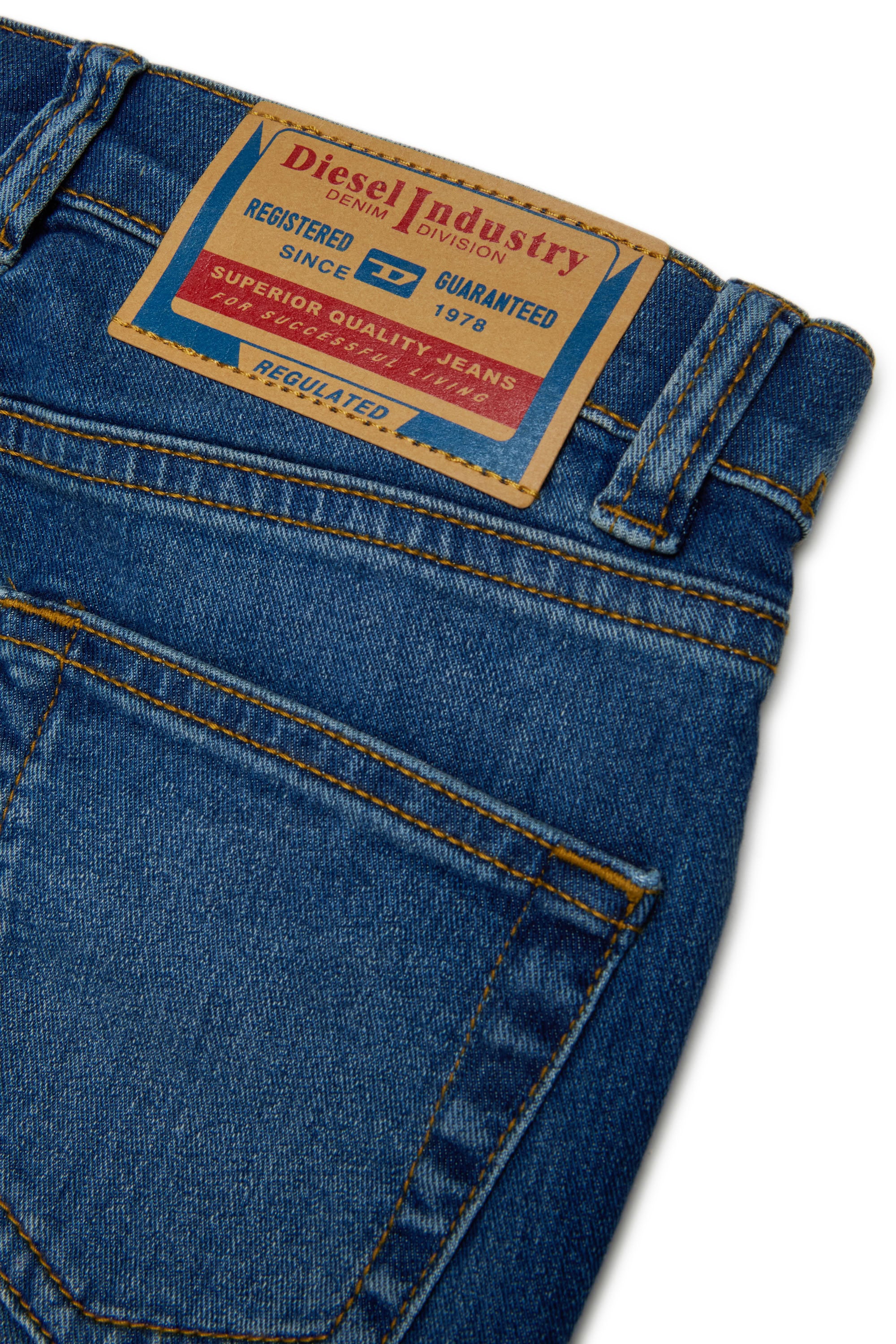 Pantalon délavé en denim - Denim