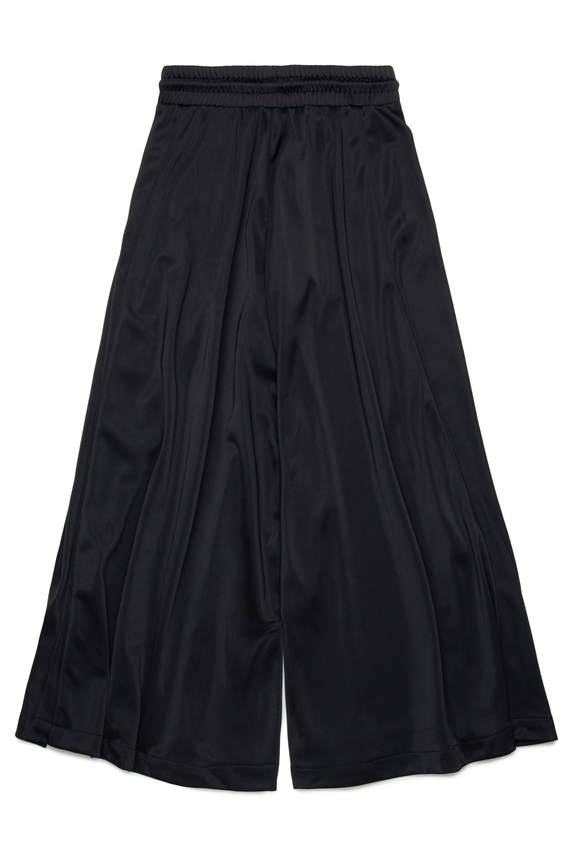 Pantalon évasé à taille élastique - Nero