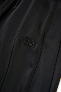 Pantalon évasé à taille élastique - Nero
