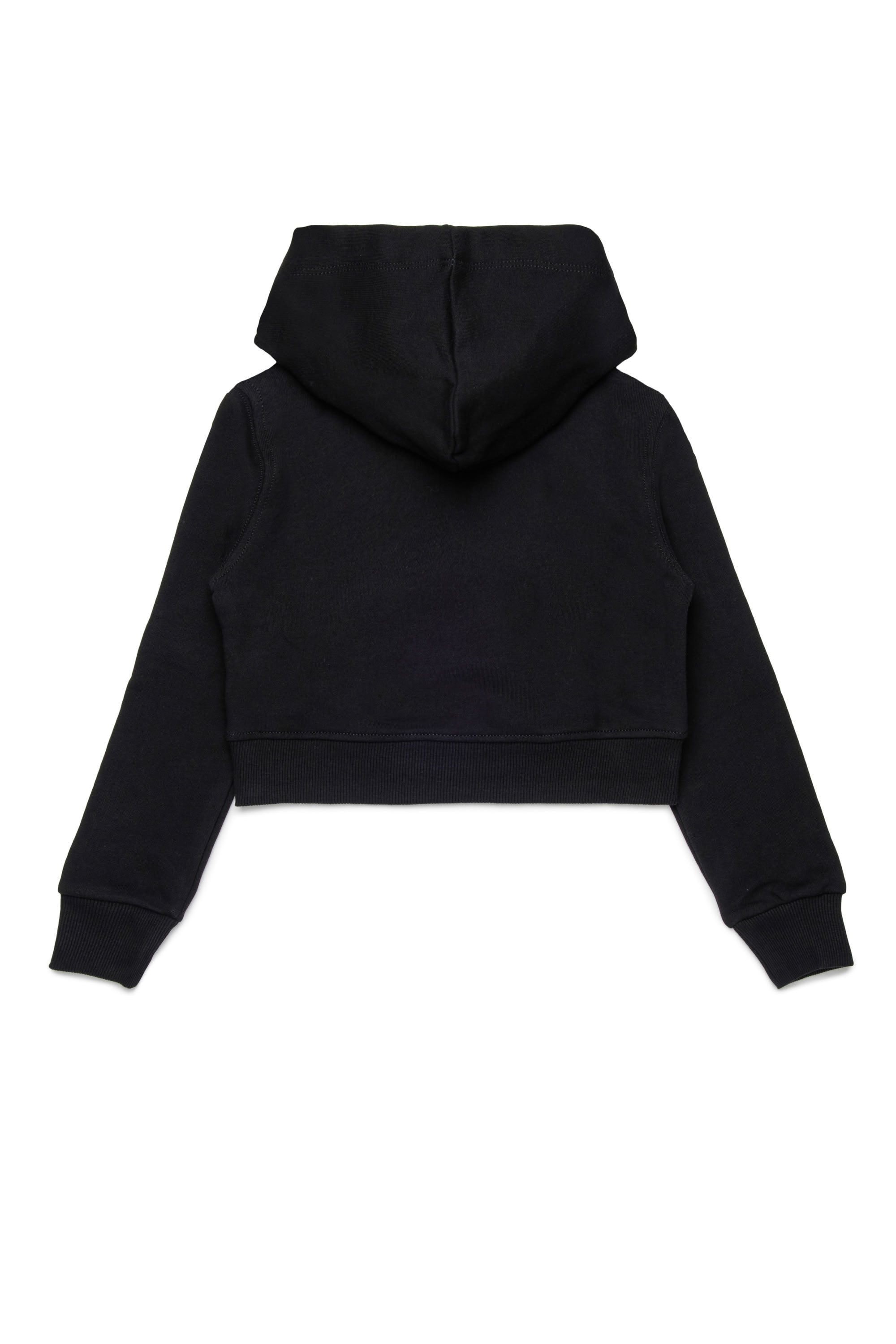 Ribbed hoodie - Nero