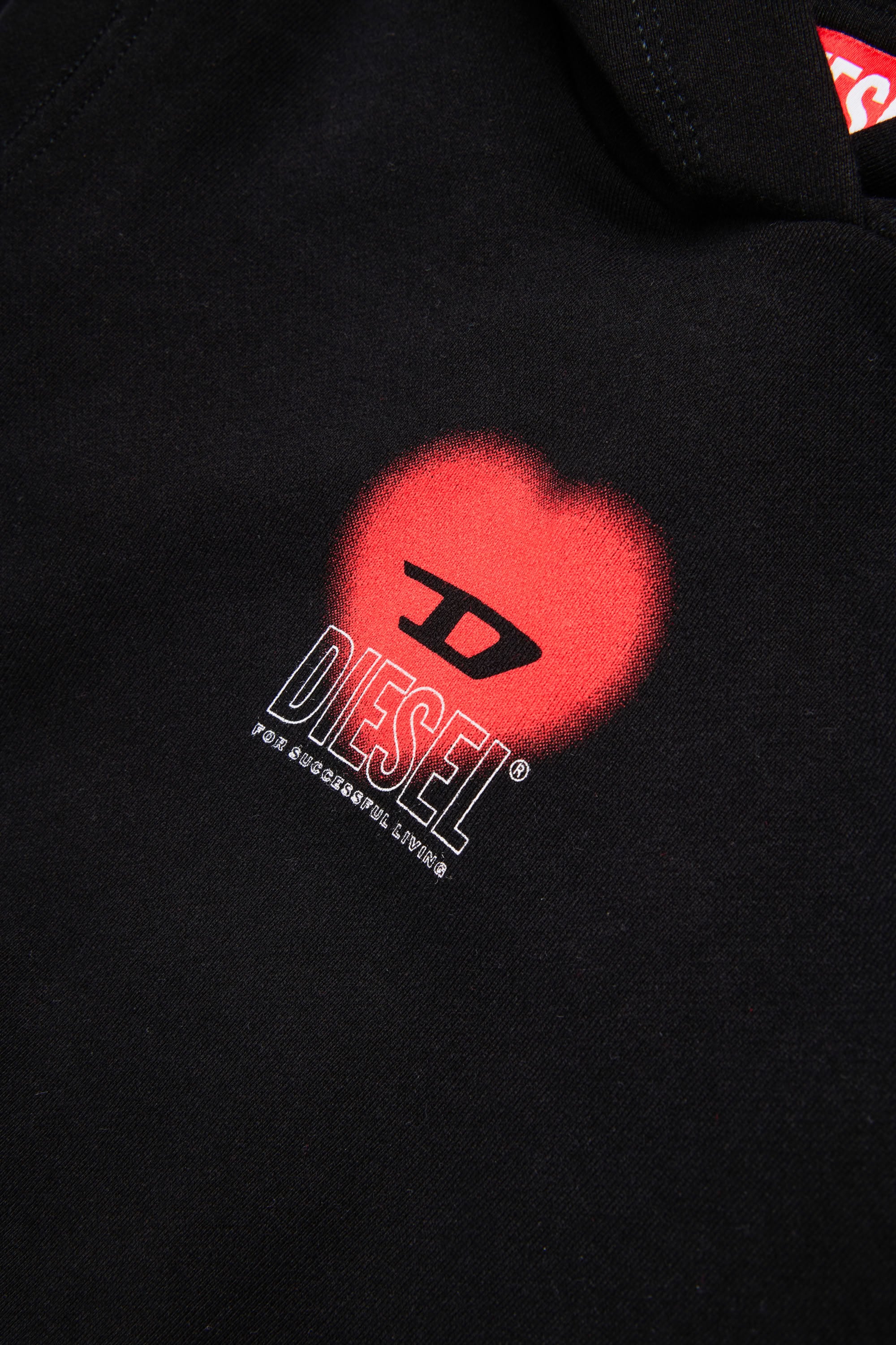 Ribbed hoodie - Nero
