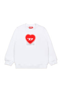 Sweatshirt with logo - Bianco