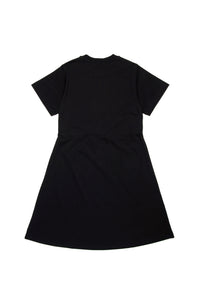 Sleeveless flared dress - Nero