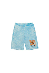 Short à taille élastiquée - Cobalt Blue