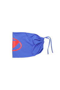 Drawstring swim skirt - Blue Fast