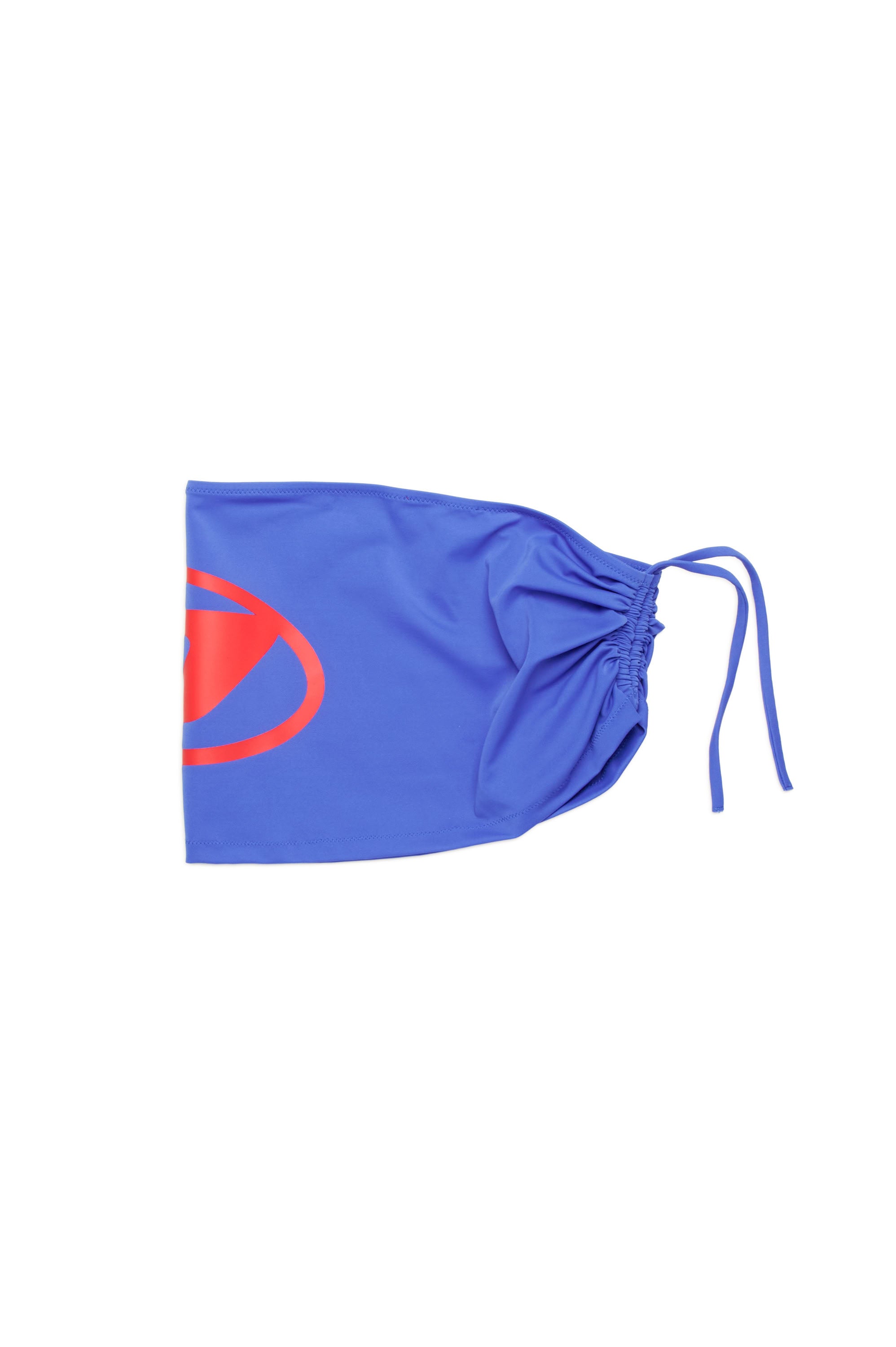 Drawstring swim skirt - Blue Fast