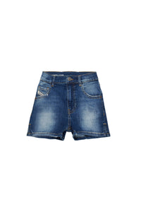 Short délavé en denim - Denim