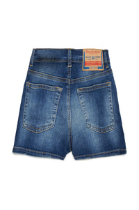 Short délavé en denim - Denim