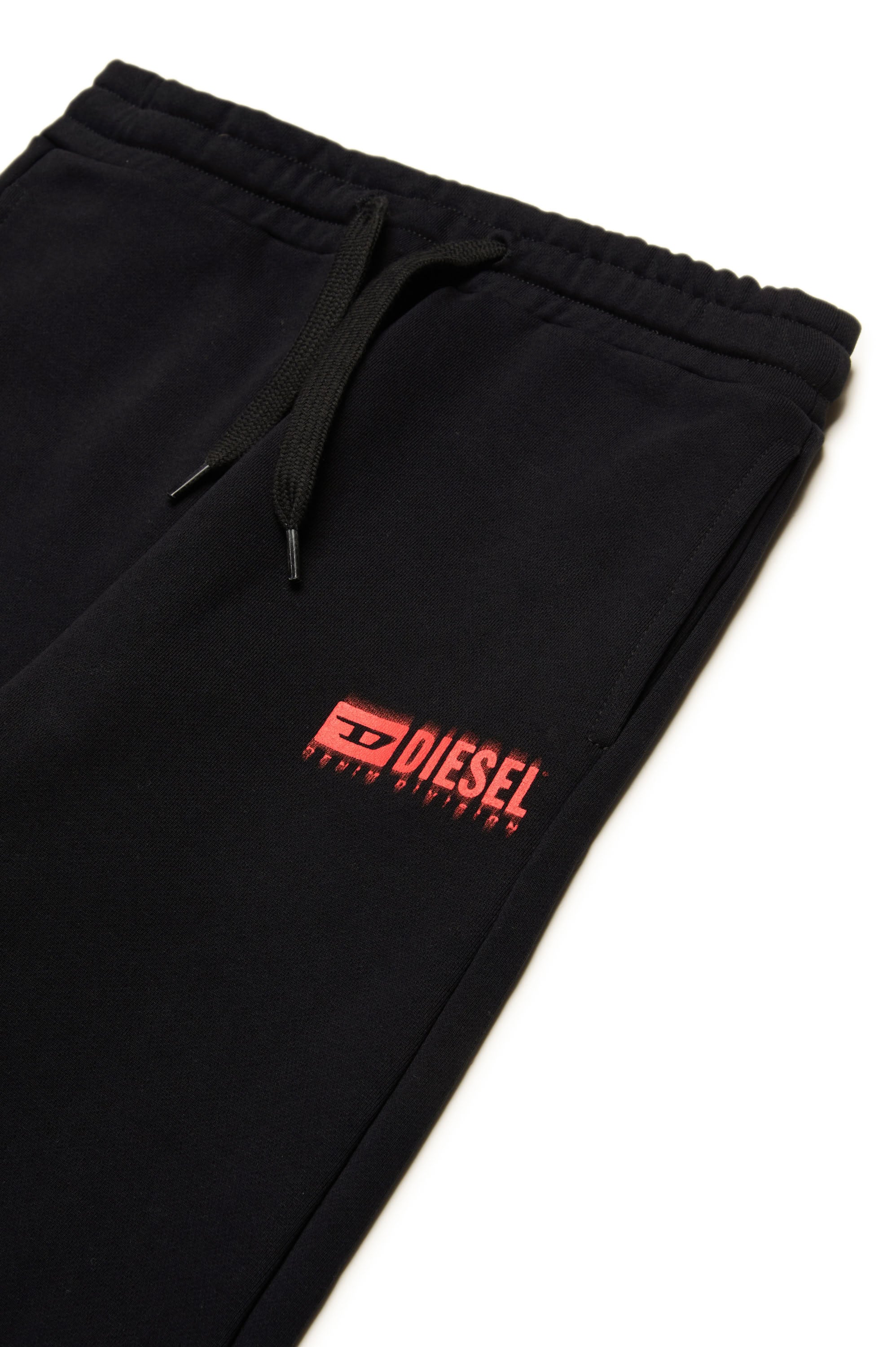 Pantalon de survêtement avec cordon de serrage - Black & Red