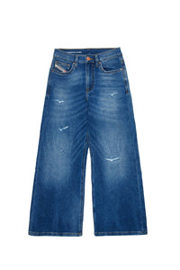 Pantalon délavé en denim - Denim