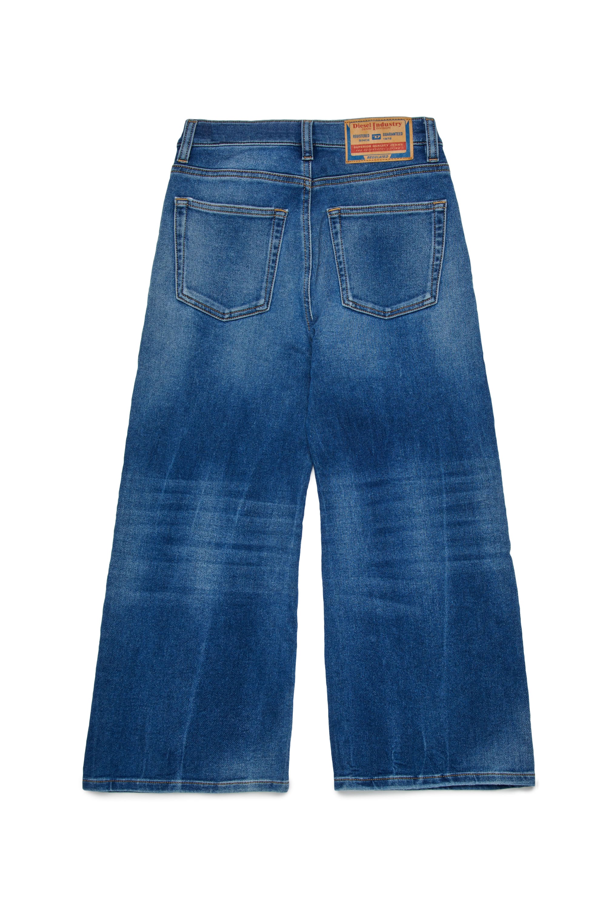 Pantalon délavé en denim - Denim