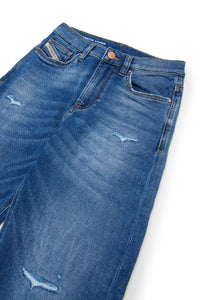 Pantalon délavé en denim - Denim